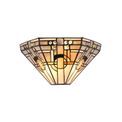 Areta Tiffany 2 x E14, White/Grey/Black/Clear Crystal Wall Lamp additional 2
