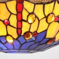 Haze Tiffany Wall Lamp, 2 x E14, Blue/Orange/Crystal additional 6