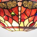 Haze Tiffany Wall Lamp, 2 x E14, Purple/Pink/Crystal additional 7