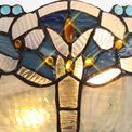 Orella Tiffany 30cm Wall Lamp, 2 x E14, Blue/Clear Crystal additional 8