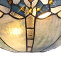 Orella Tiffany 30cm Wall Lamp, 2 x E14, Blue/Clear Crystal additional 6