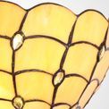Camillie Tiffany 30cm Wall Lamp, 2 x E14, Beige/Clear Crystal additional 4
