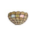 Camillie Tiffany 30cm Wall Lamp, 2 x E14, Beige/Clear Crystal additional 3