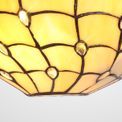 Camillie Tiffany 30cm Wall Lamp, 2 x E14, Beige/Clear Crystal additional 5