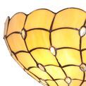 Camillie Tiffany 30cm Wall Lamp, 2 x E14, Beige/Clear Crystal additional 6