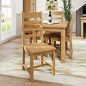 Cumbria Dining &amp; Occasional Ladder Back Chair Wooden Seat 44.5 x 52 x 105 cm additional 2