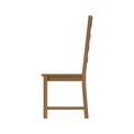 Cumbria Dining &amp; Occasional Ladder Back Chair Wooden Seat 44.5 x 52 x 105 cm additional 6