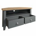 Devon Dining &amp; Occasional Grey Corner TV Unit  90 x 44 x 48 cm additional 2