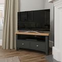 Devon Dining &amp; Occasional Grey Corner TV Unit  90 x 44 x 48 cm additional 8
