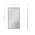 Abella Home Mirror Collection Large Rectangular Window Mirror 100 x 3 x 180 cm additional 6