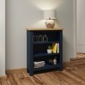 Helston Dining Blue Small Wide Bookcase  70 x 22 x 82 cm additional 5
