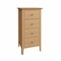 Northampton Bedroom 4 Drawer Narrow Chest 50 x 40 x 95 cm additional 1