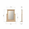 Northampton Bedroom Trinket Mirror 50 x 12 x 60 cm additional 7