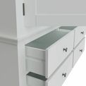 Dundee Bedroom - White 2 Door 4 Drawer Wardrobe 120 x 58 x 200 cm additional 5