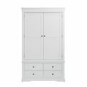 Dundee Bedroom - White 2 Door 4 Drawer Wardrobe 120 x 58 x 200 cm additional 3