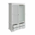 Dundee Bedroom - White 2 Door 4 Drawer Wardrobe 120 x 58 x 200 cm additional 2