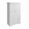 Dundee Bedroom - White 2 Door 4 Drawer Wardrobe 120 x 58 x 200 cm additional 1