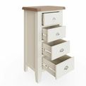Tay Bedroom-White 4 Drawer Narrow Chest 55 x 40 x 100 cm additional 6