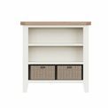 Tay Dining-White Small Wide Bookcase 90 x 30 x 90 cm additional 2