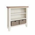 Tay Dining-White Small Wide Bookcase 90 x 30 x 90 cm additional 1