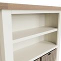 Tay Dining-White Small Wide Bookcase 90 x 30 x 90 cm additional 4