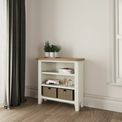 Tay Dining-White Small Wide Bookcase 90 x 30 x 90 cm additional 6