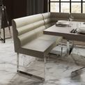 York Dining 1m Dining Bench with Back in Taupe 100 x 50 x 87 cm additional 5