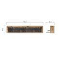 Living Edge - Natural  Wall Shelf with LED Light Natural Finish 145 x 30 x 27 cm additional 6