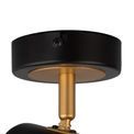 Abbey 1 Light Spotlight GU10, Black / Painted Gold additional 3