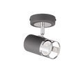 Abbey 1 Light Spotlight GU10, Graphite / Polished Chrome additional 5