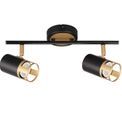 Abbey 2 Light Linear Bar Spotlight GU10, Black / Painted Gold additional 7