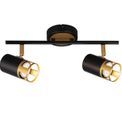 Abbey 2 Light Linear Bar Spotlight GU10, Black / Painted Gold additional 6