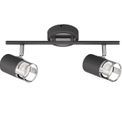 Abbey 2 Light Linear Bar Spotlight GU10, Graphite / Polished Chrome additional 7
