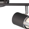 Abbey 2 Light Linear Bar Spotlight GU10, Graphite / Polished Chrome additional 3
