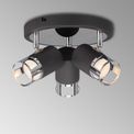 Abbey 3 Light Round Spotlight GU10, Graphite / Polished Chrome additional 1