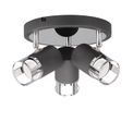 Abbey 3 Light Round Spotlight GU10, Graphite / Polished Chrome additional 6