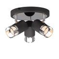 Abbey 3 Light Round Spotlight GU10, Graphite / Polished Chrome additional 2