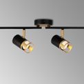 Abbey 4 Black/Painted Gold Linear Bar Spotlight Light (GU10) additional 8