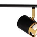 Abbey 4 Black/Painted Gold Linear Bar Spotlight Light (GU10) additional 3