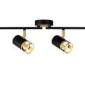 Abbey 4 Black/Painted Gold Linear Bar Spotlight Light (GU10) additional 5