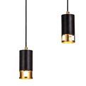 Abbey Black / Painted Gold GU10, 5 Light Bar Linear Pendant Light additional 6