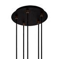 Abbey 5 Light Round Pendant GU10, Black / Painted Gold additional 5