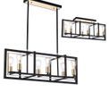 Amaya Pendant/Flush Convertible, 6 x E27, Satin Black/Champagne Gold additional 4