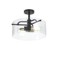 Amber Semi Flush Ceiling Light additional 9