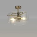 Amber Semi Flush Ceiling Light additional 4