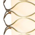 Edith Floor Lamp 3 Light E14 Aged Gold / Cream Fabric Shade additional 9