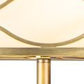 Edith Floor Lamp 3 Light E14 Aged Gold / Cream Fabric Shade additional 7