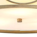 Edith Pendant / Convertible To Semi Flush 5 Light E14 Aged Gold / Cream Fabric Shade additional 10