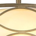 Edith Pendant / Convertible To Semi Flush 5 Light E14 Aged Gold / Cream Fabric Shade additional 8