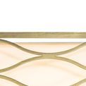 Edith Rectangle Pendant / Convertible To Semi Flush 5 Light E14 Aged Gold / Cream Fabric Shade additional 9